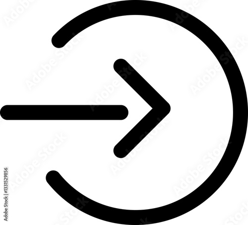 Ícone Minimalista - LOGIN, ENTRAR, LOGAR, CADASTRAR,  para Interfaces, Aplicativos, Web, Tecnologia e Design