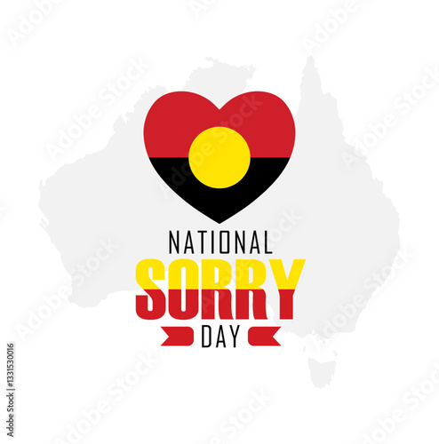 Vector graphic of National Sorry Day for National Sorry Day celebration.