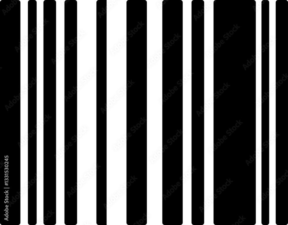 Ícone Minimalista - bar code, code, bar, código, scan, código de barra, para Interfaces, Aplicativos, Web, Tecnologia e Design