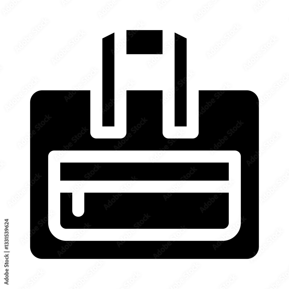 Sport backpack glyph icon Sport backpack glyph icon