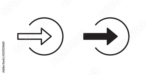 Enter vector icon set in black color.