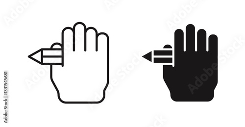 Self expression vector icon set in black color.