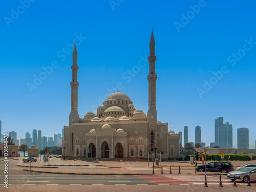 Canvas Print Al Noor Mosque is a mosque in Kalba Sharjah, the United Arab Emirates