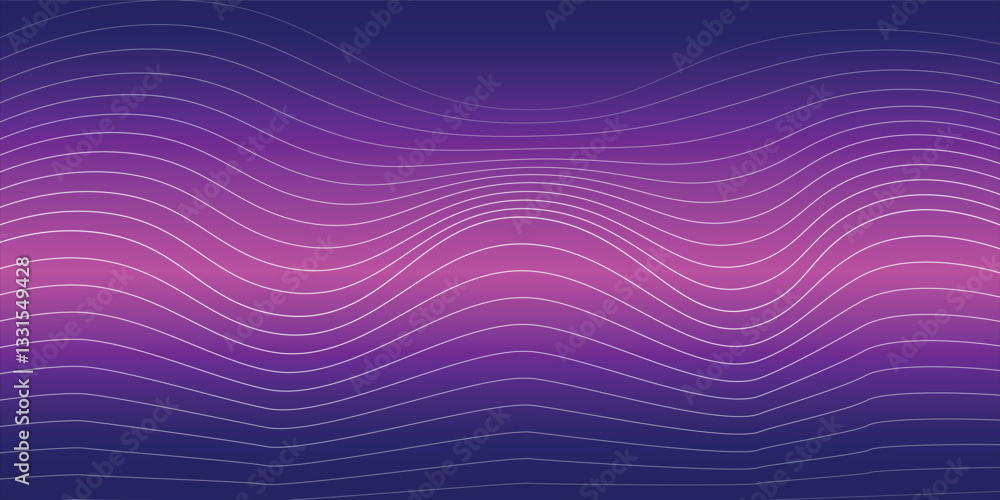 Fototapeta premium 3D modern line wave curve abstract presentation background for banner and poster