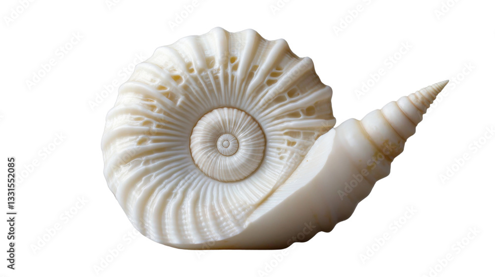 Obraz premium Epitonium scalare precious wentletrap seashell isolated on transparent background