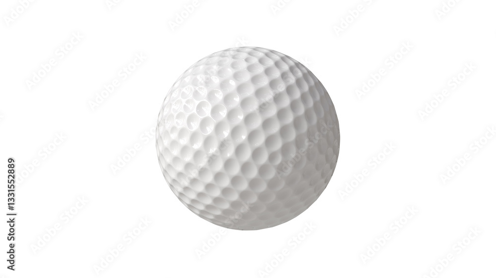 3D render of a golf ball with clipping path. Close-up golf ball isolated on white background. 3D render of a golf ball with clipping path. Close-up golf ball isolated on white background.