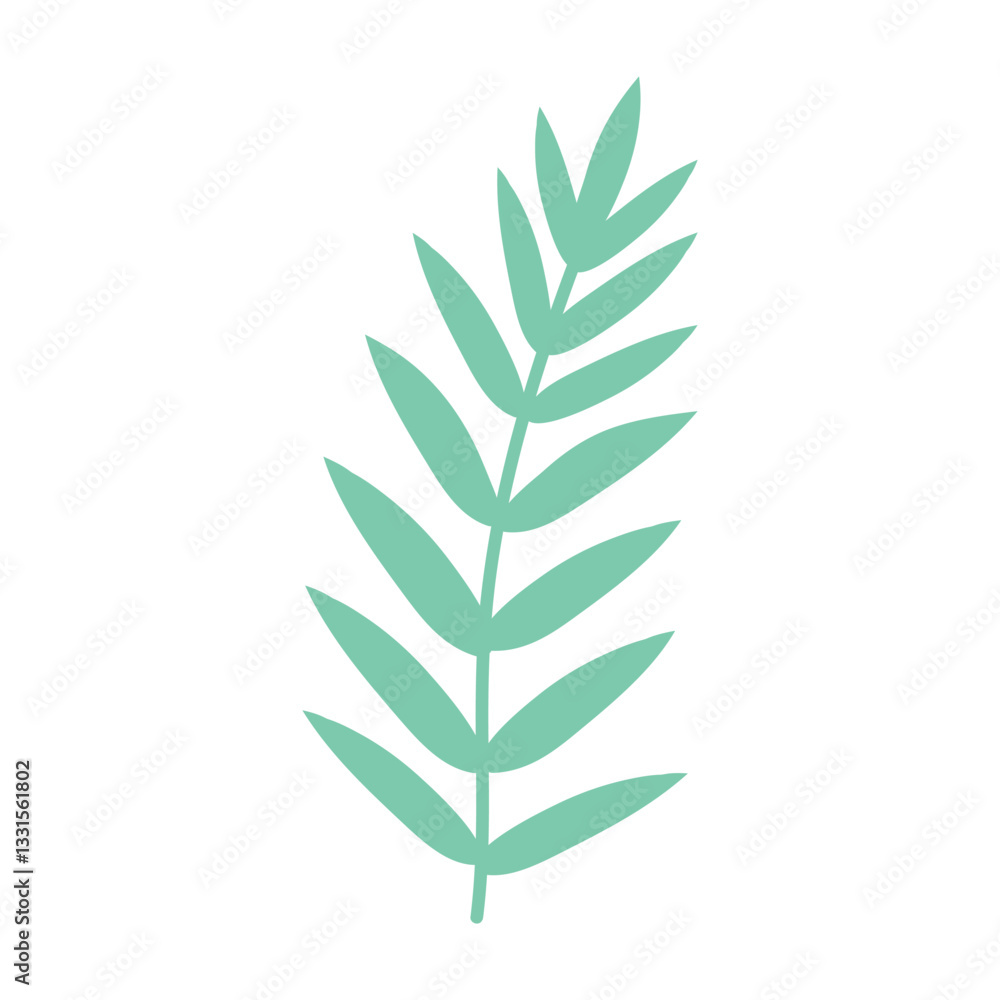 Cute twig isolated on white background Cute twig isolated on white background