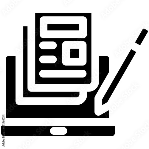 Blog Writing Icon