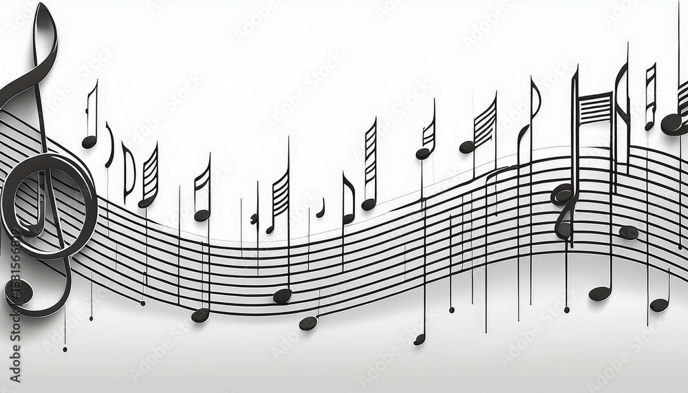 custom made wallpaper toronto digitalisolated music note from clefs on white background