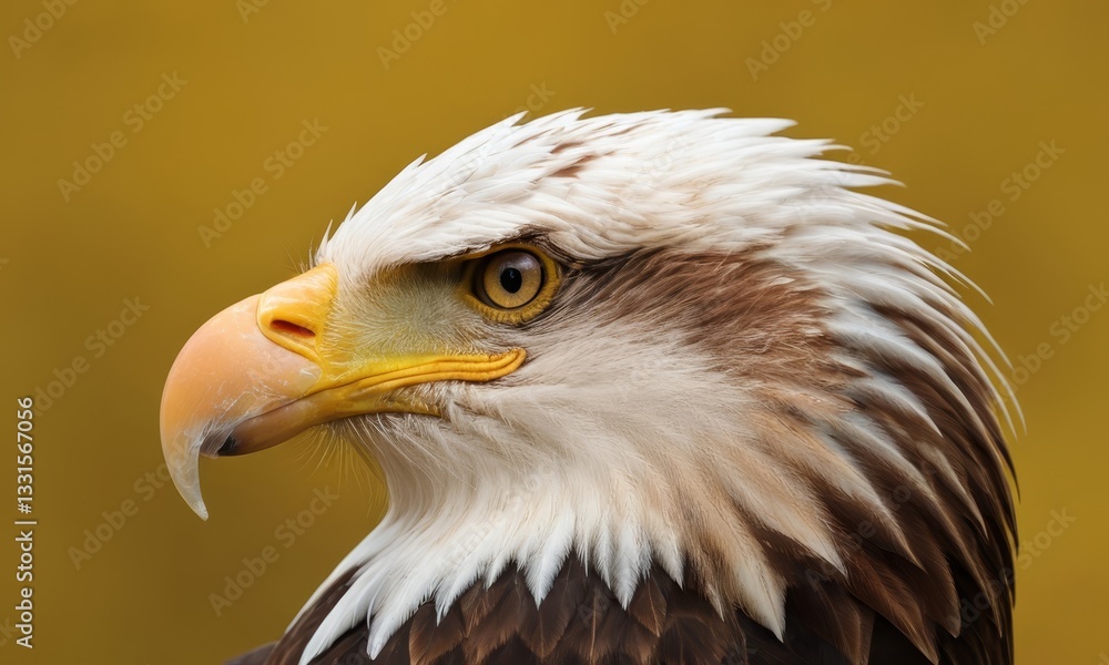 Majestic Bald Eagle Portrait with Intense Gaze and Sharp Details Majestic Bald Eagle Portrait with Intense Gaze and Sharp Details