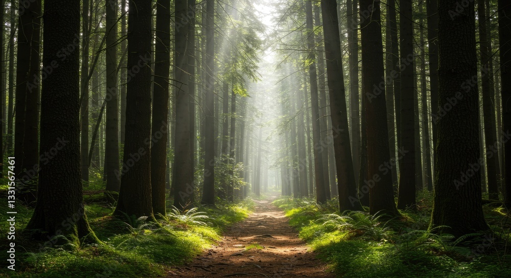 Fototapeta premium forest-path-skyline-standard-scale-4_00x