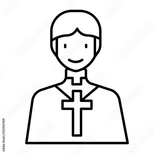 Pastor outline icon