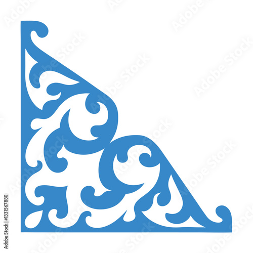 Ornamental Corner Vector art Design.