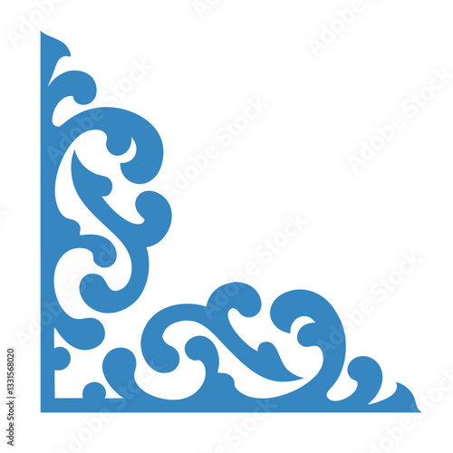 Ornamental Corner Vector art Design.