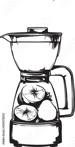 vector illustration of a blender