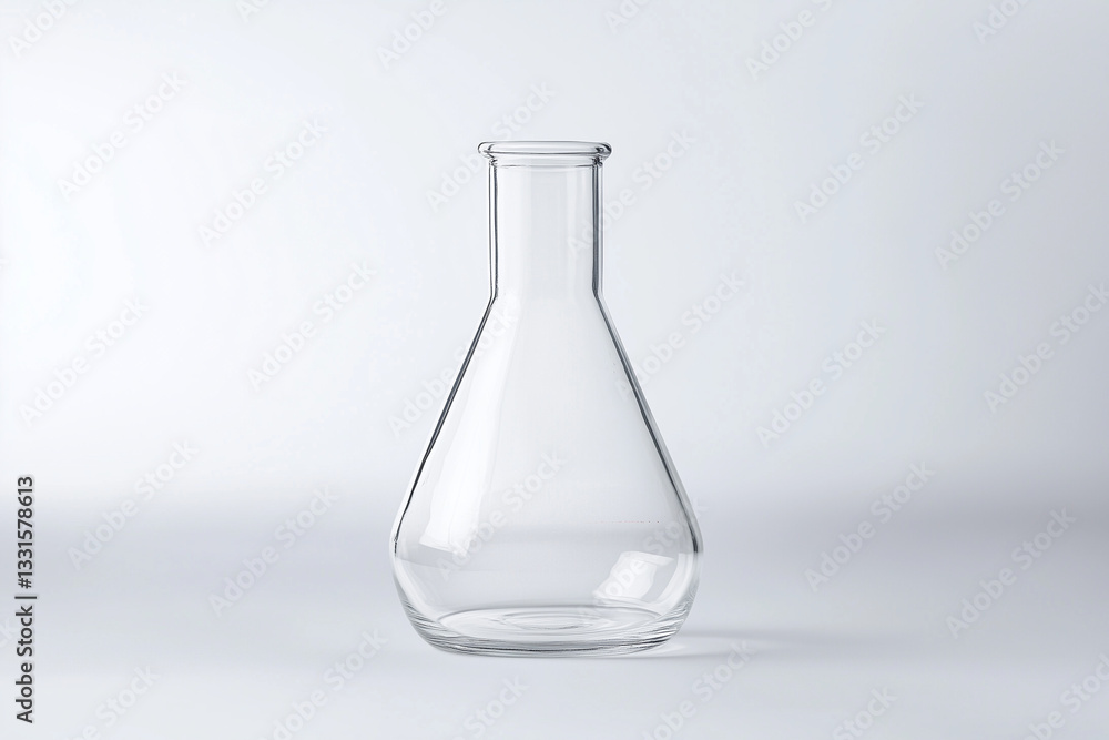 Test tube in laboratory isolated on white background, Selective focus scientist glass cylinder for lab test, Clear glass flask for chemical substance. Test tube in laboratory isolated on white background, Selective focus scientist glass cylinder for lab test, Clear glass flask for chemical substance.