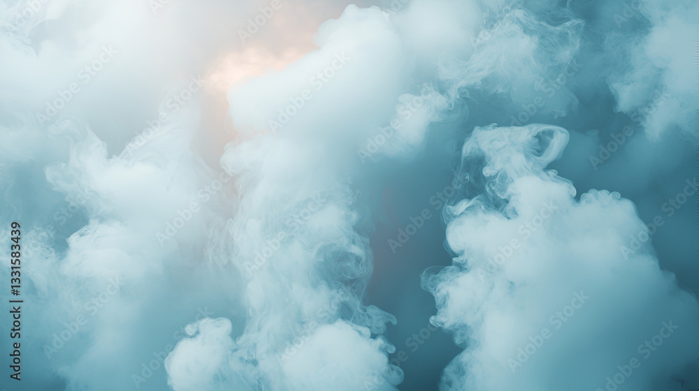 Obraz premium smoke from the clouds