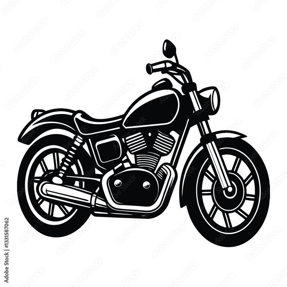 Obraz premium High-Quality Motorcycle Vector Illustration