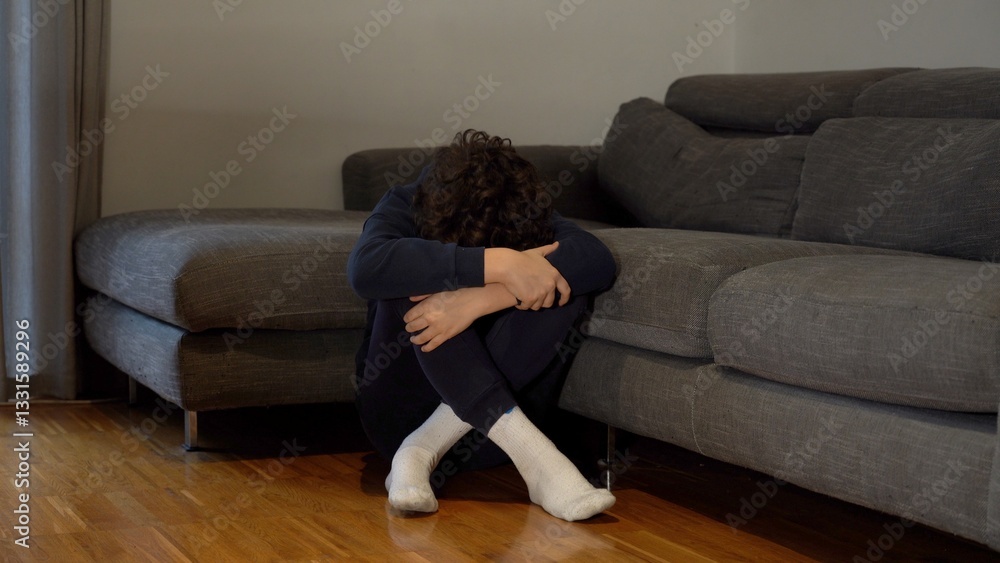 DEPRESSED CHILD LEFT ALONE, CRIES AND DESPERATES. DIFFICULTIES DURING GROWTH IN ADOLESCENCE. PERSONAL CRISIS AND BEING PUNISHED BY PARENTS.
PEER BULLYING AND PROBLEMS IN PERSONALITY GROWTH