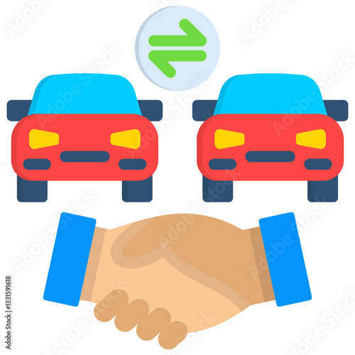 Trade In Car Icon