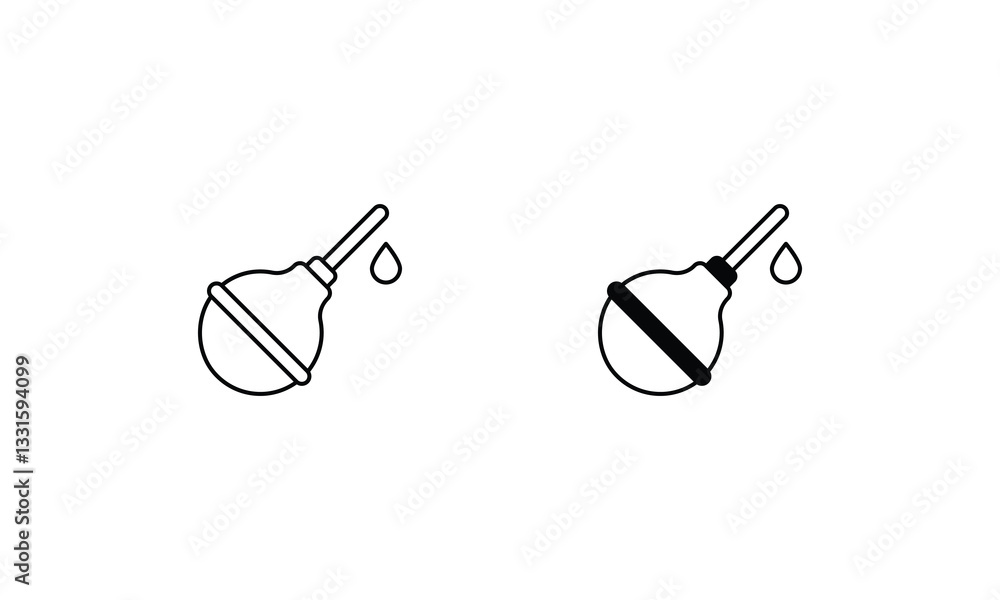 Pear Enema vector icons set stock illustration Pear Enema vector icons set stock illustration