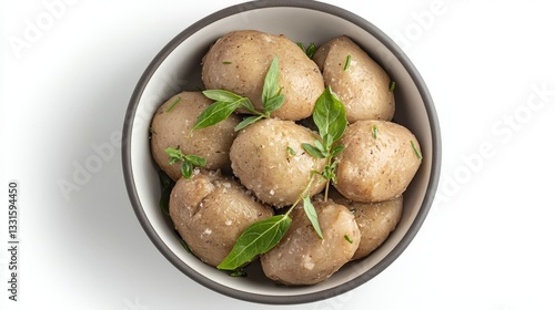 Wallpaper Mural Fresh Boiled Potatoes with Herbs in a Serving Bowl Torontodigital.ca