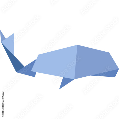 Origami Paper Whale