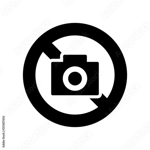 撮影禁止のアイコンイラスト