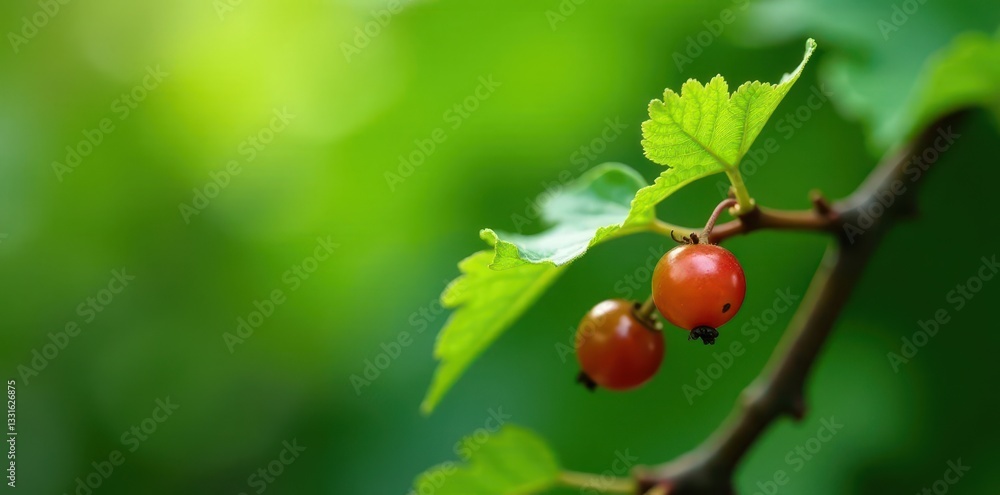 Tiny grapevine sprig, immature berries, vibrant green , wine, isolated Tiny grapevine sprig, immature berries, vibrant green , wine, isolated