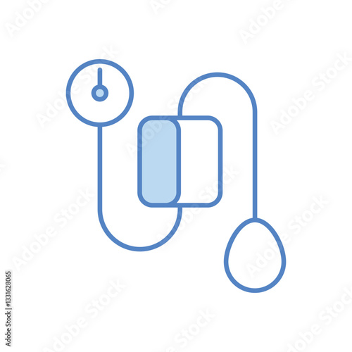 Blood Pressure Gauge vector icon