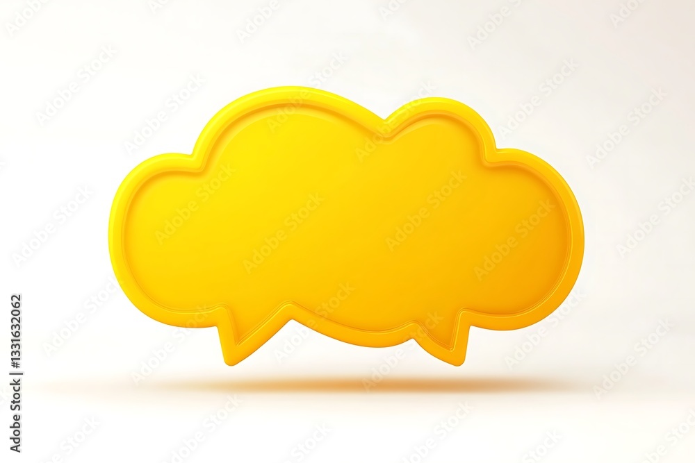 a bright and cheerful yellow speech bubble a bright and cheerful yellow speech bubble