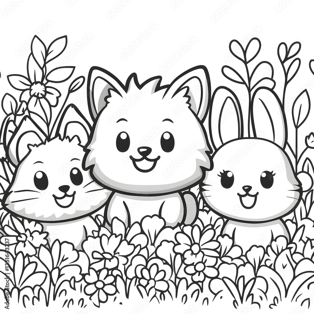A simple and fun children's coloring book A simple and fun children's coloring book
