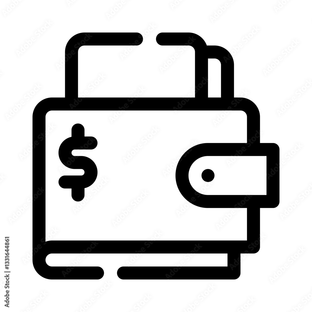Wallet line icon Wallet line icon