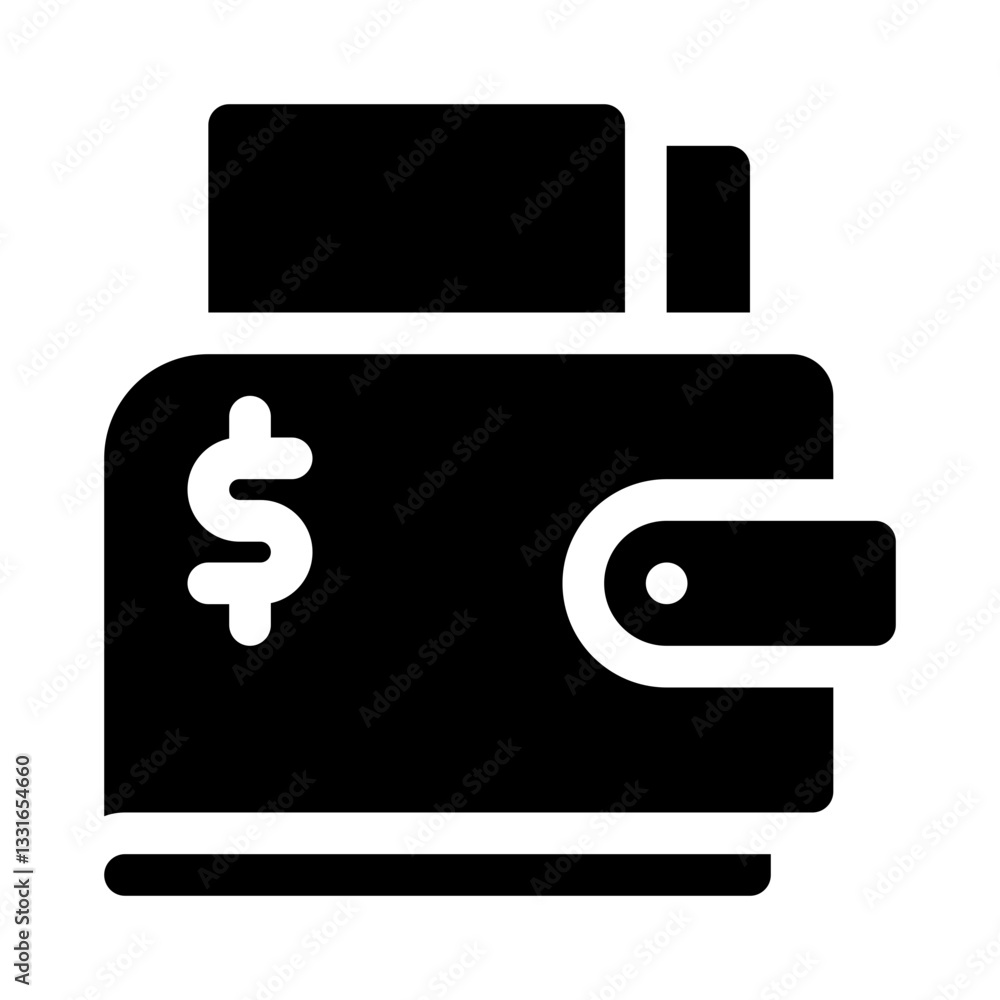 Wallet glyph icon Wallet glyph icon