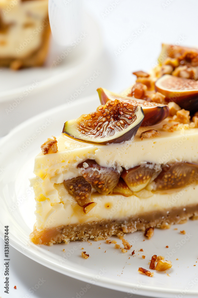 Caramelized Fig Cheesecake Slice Caramelized Fig Cheesecake Slice