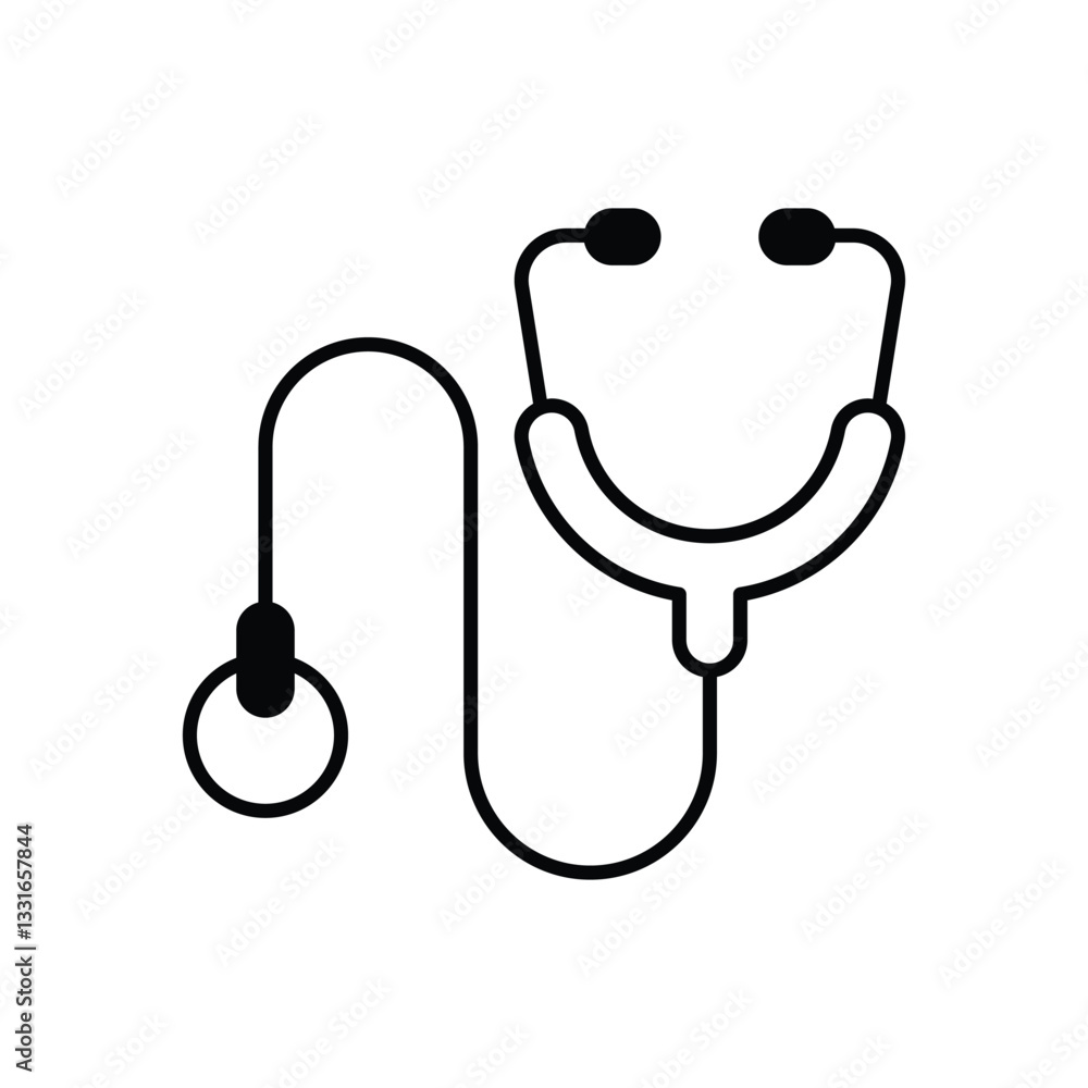 Stethoscope vector icon Stethoscope vector icon