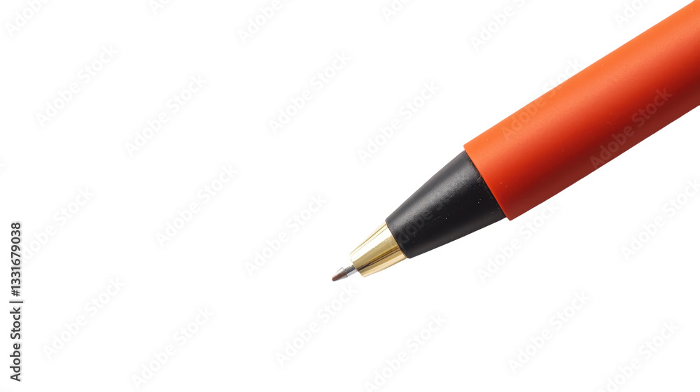 Precision Point: A Close-Up of an Orange Writing Pen for Office, School, and Art Projects - Perfect for Writing, Drawing, and Creative Design Precision Point: A Close-Up of an Orange Writing Pen for Office, School, and Art Projects - Perfect for Writing, Drawing, and Creative Design