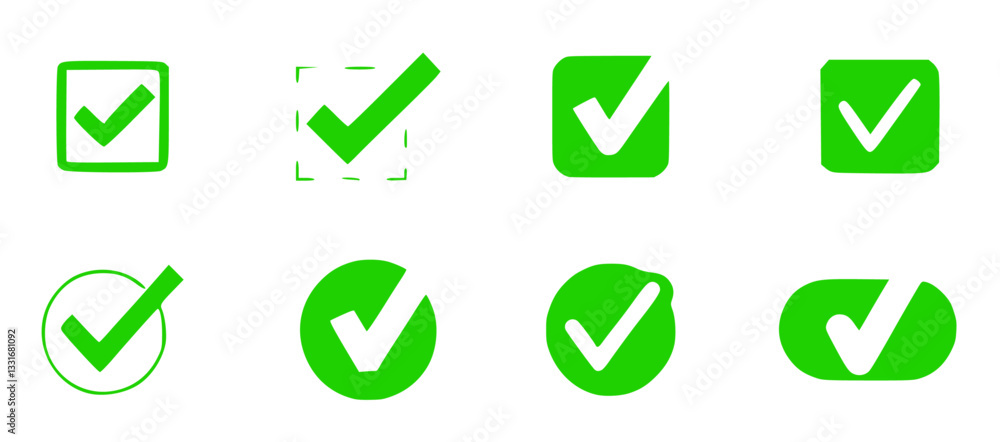 vector checkmark and cross icon set featuring green and red buttons, flat design symbols, and voting elements. Perfect for agreements, permissions, contracts, and UI design elements. Isolated illustra vector checkmark and cross icon set featuring green and red buttons, flat design symbols, and voting elements. Perfect for agreements, permissions, contracts, and UI design elements. Isolated illustra