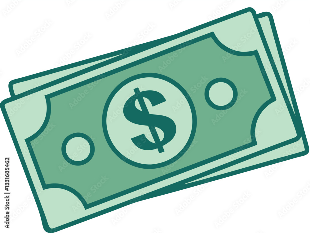Dollar. Money cash icon. Vector illustration Dollar. Money cash icon. Vector illustration