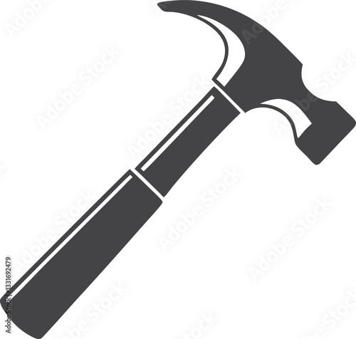 Hammer simple icon. Vector illustration