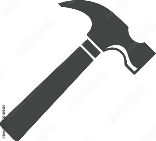 Hammer simple icon. Vector illustration