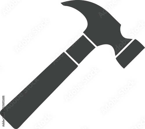 Hammer simple icon. Vector illustration