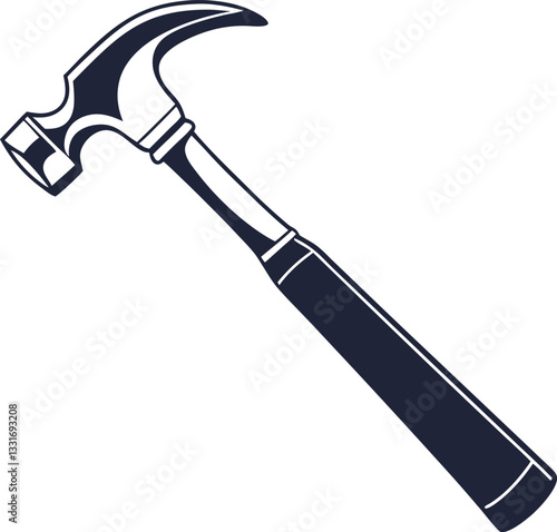 Hammer simple icon. Vector illustration