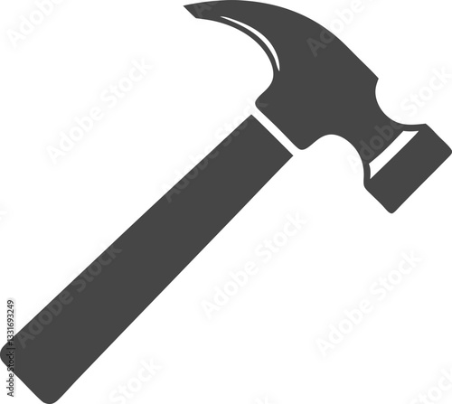 Hammer simple icon. Vector illustration