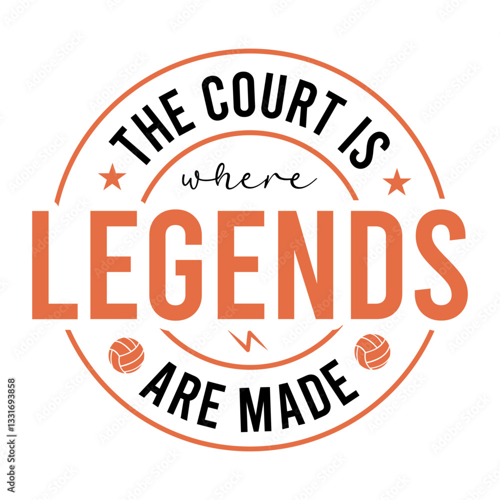 The Court Is Where Legends Are Made SVG The Court Is Where Legends Are Made SVG