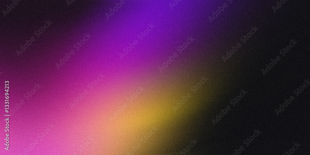 Abstract grainy background with a gradient of pink purple yellow and black color scheme design art Abstract grainy background with a gradient of pink purple yellow and black color scheme design art