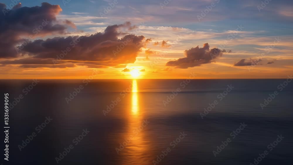 sunset over the sea sunset over the sea