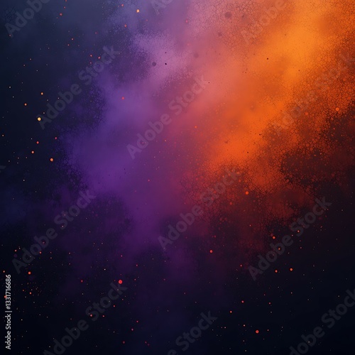A Cosmic Dance Of Purple And Orange Hues, A Vibrant Nebula Swirling With Fiery Embers And Dark Interstellar Dust, Creating A Breathtaking Celestial Tapestry