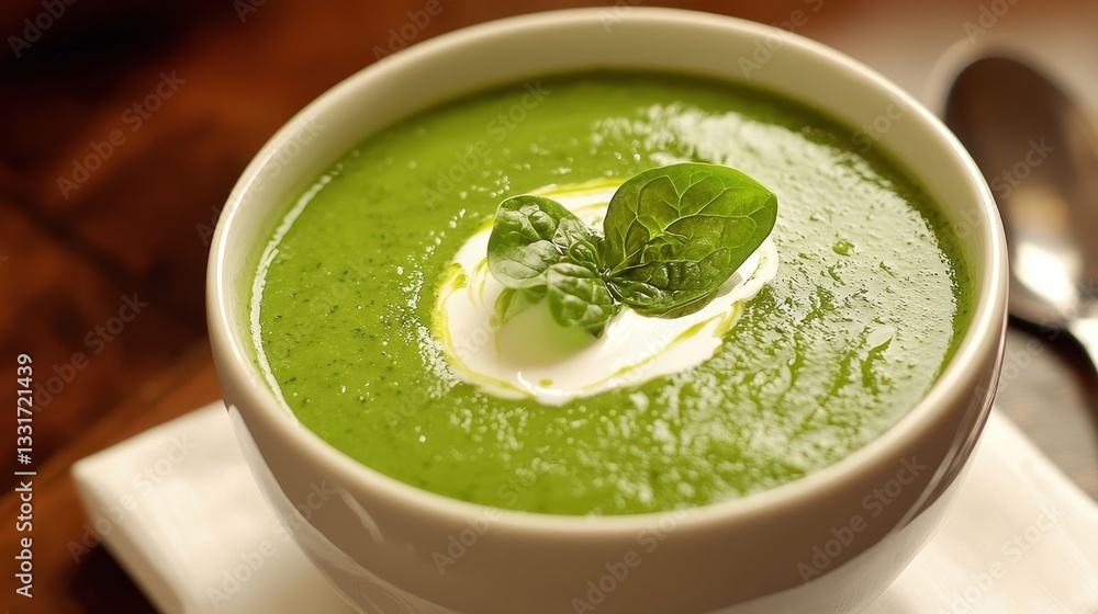 Green Pea and Spinach Soup Green Pea and Spinach Soup
