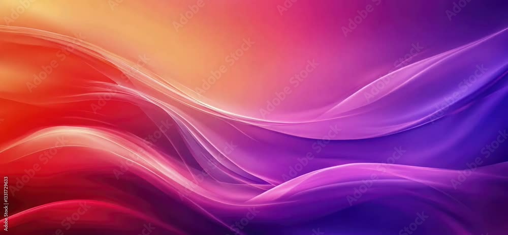 Abstract vibrant flowing colors